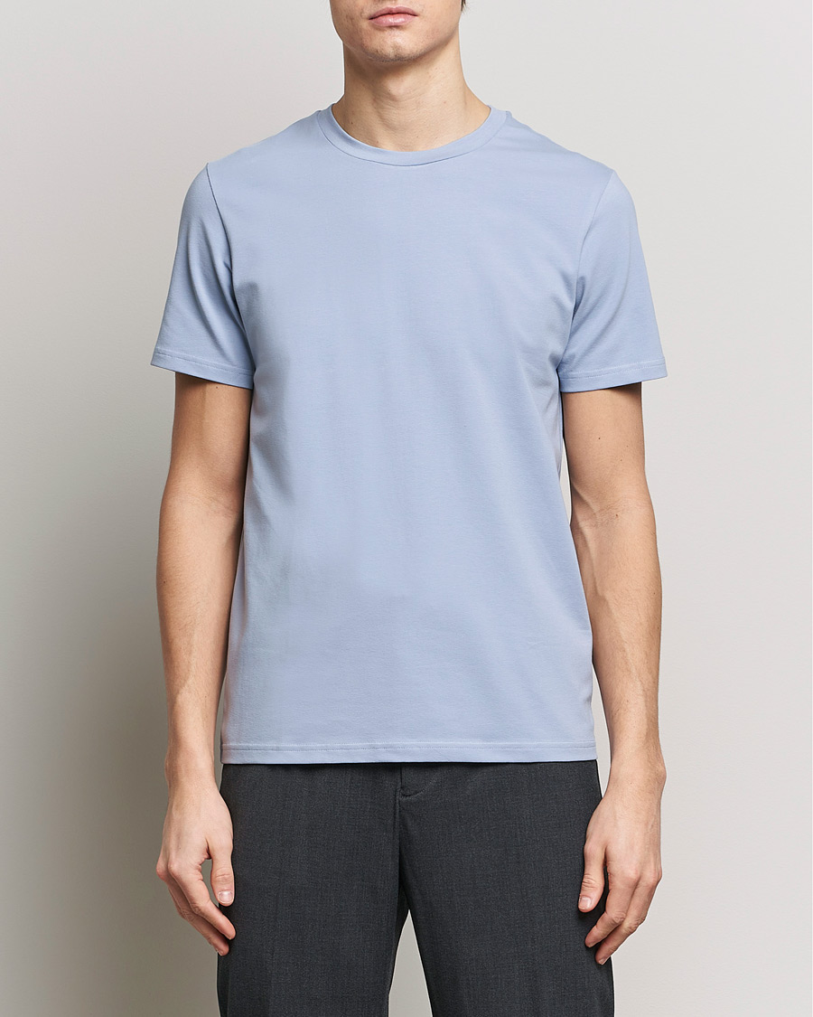 Herre | Kortermede t-shirts | Filippa K | Soft Lycra T-Shirt Faded Blue
