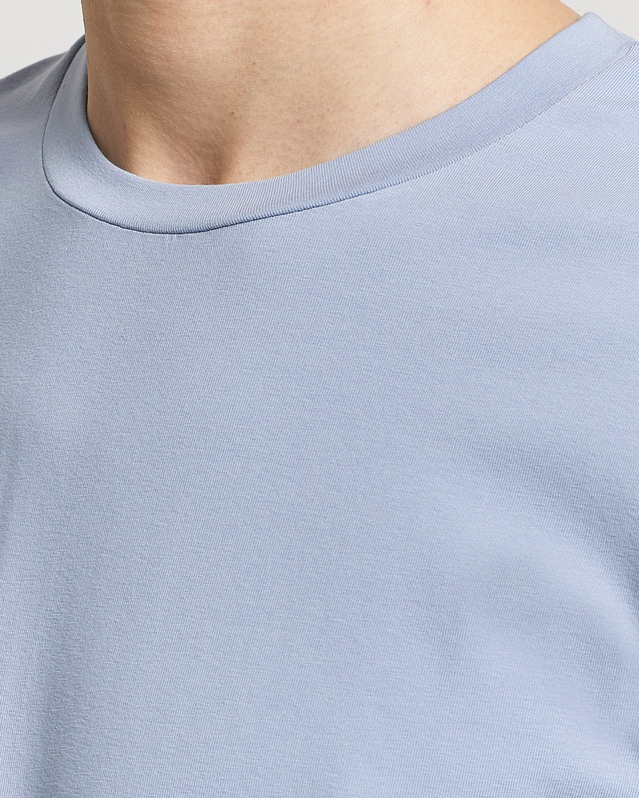Herre | T-Shirts | Filippa K | Soft Lycra T-Shirt Faded Blue