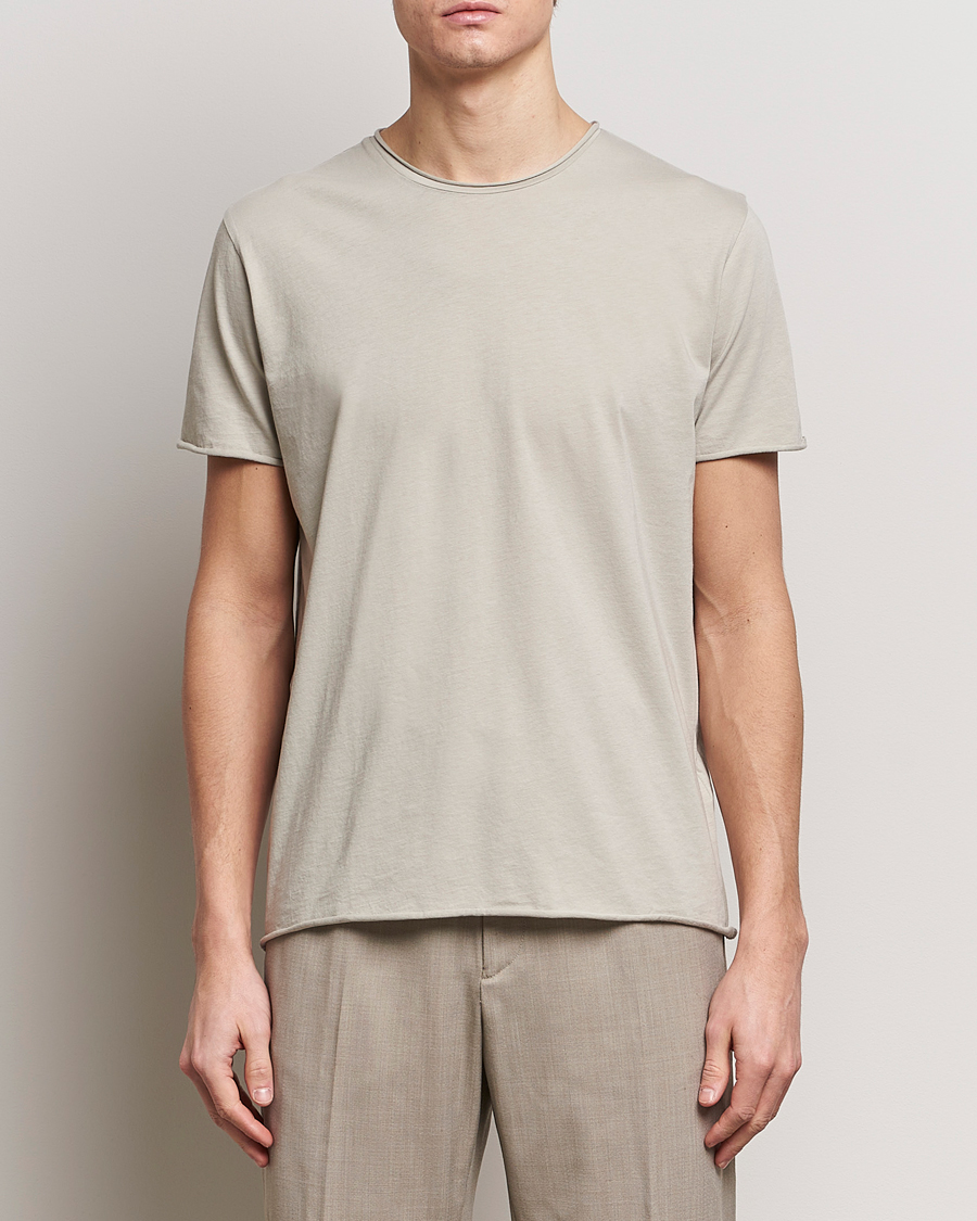 Herre | Klær | Filippa K | Roll Neck Crew Neck T-Shirt Light Sage