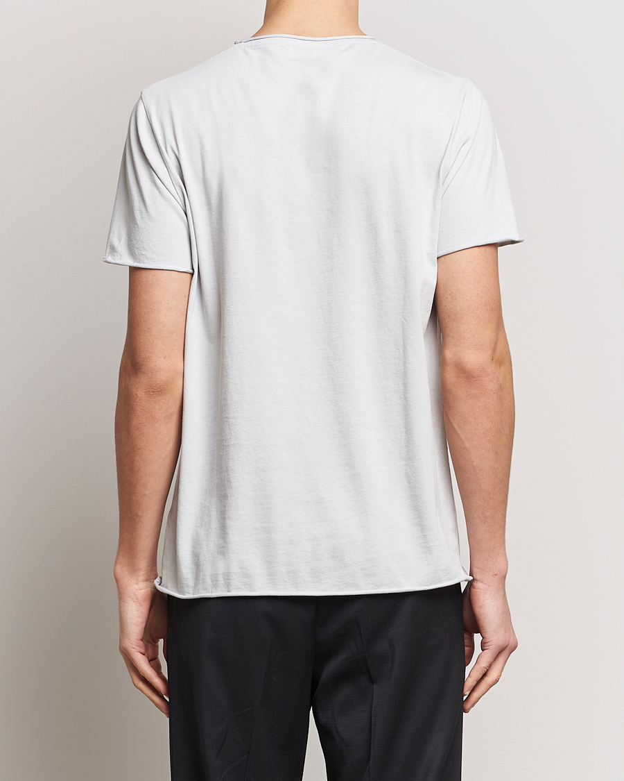 Herre | T-Shirts | Filippa K | Roll Neck Crew Neck T-Shirt Light Grey
