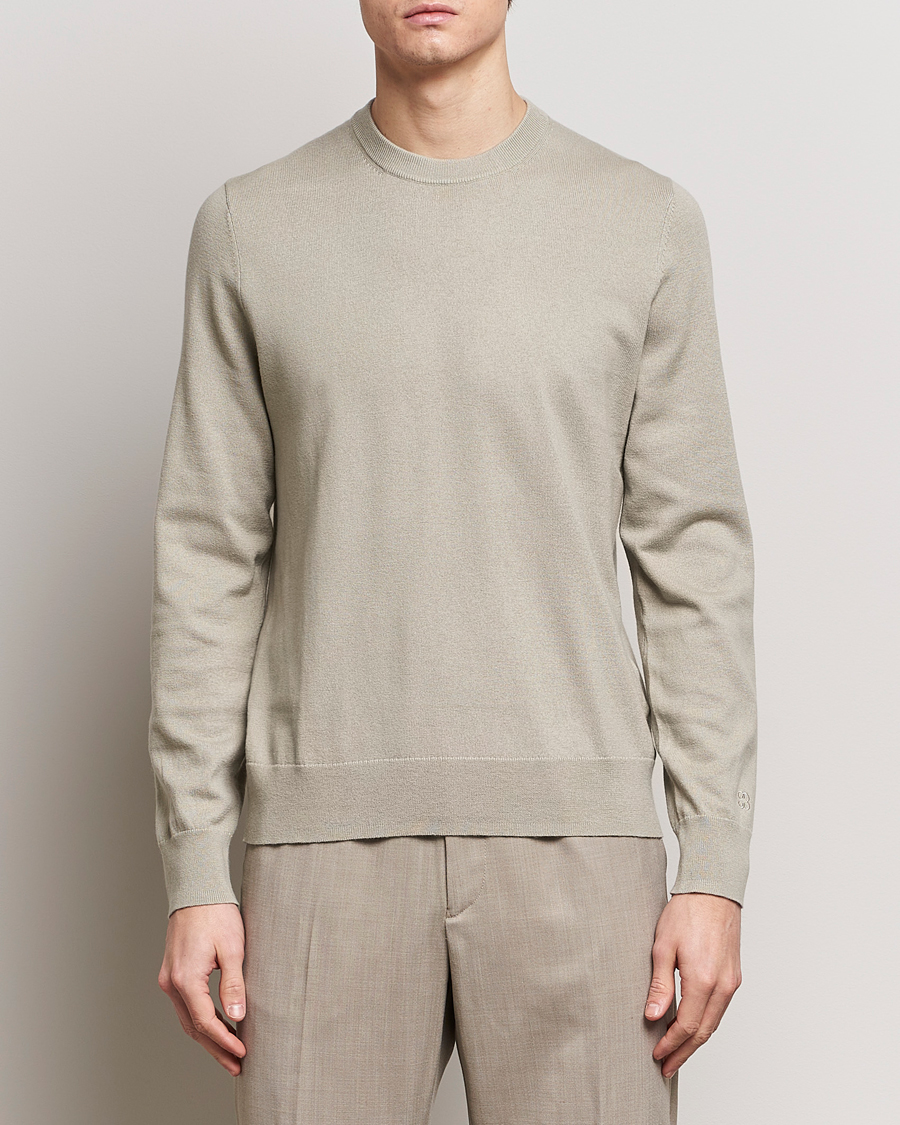 Herre | Avdelinger | Filippa K | Cotton Merino Sweater Light Sage