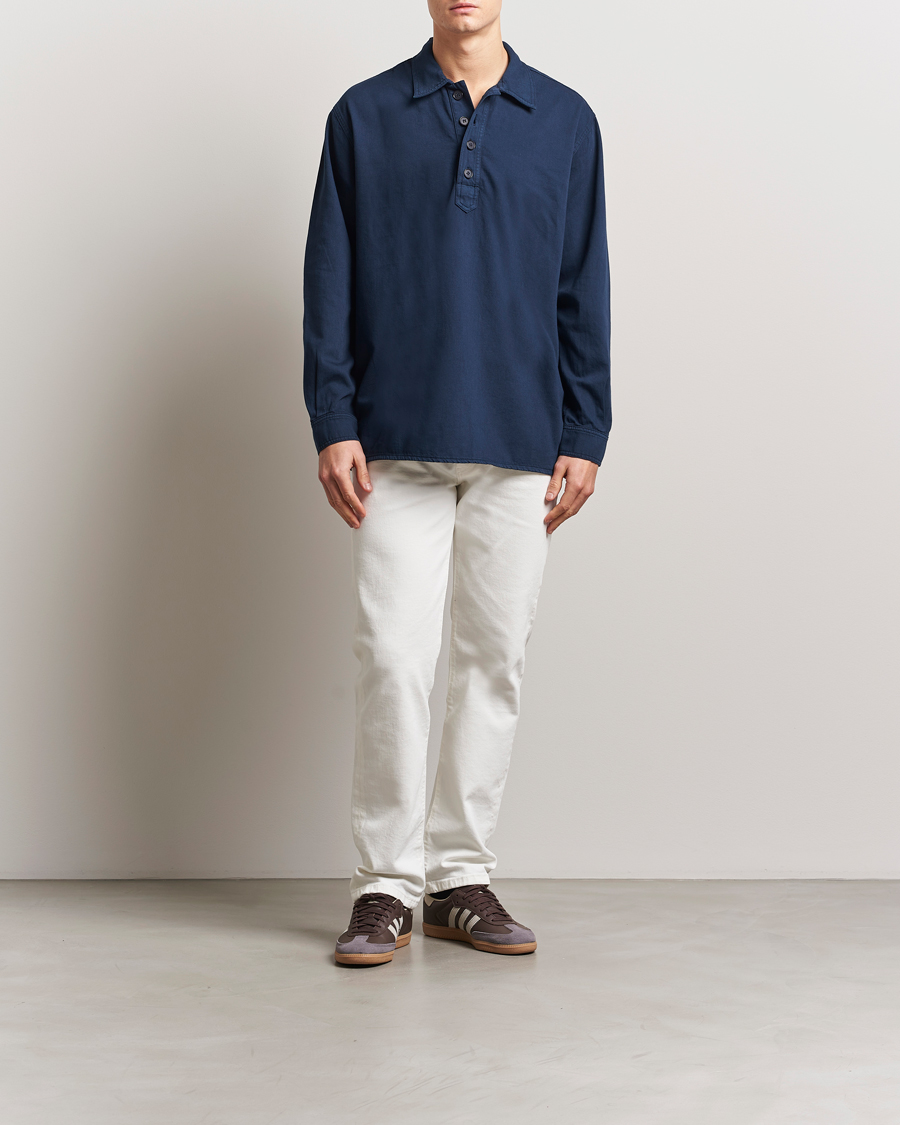 Herre | Skjorter | Jeanerica | Lala Popover Shirt Dark Navy