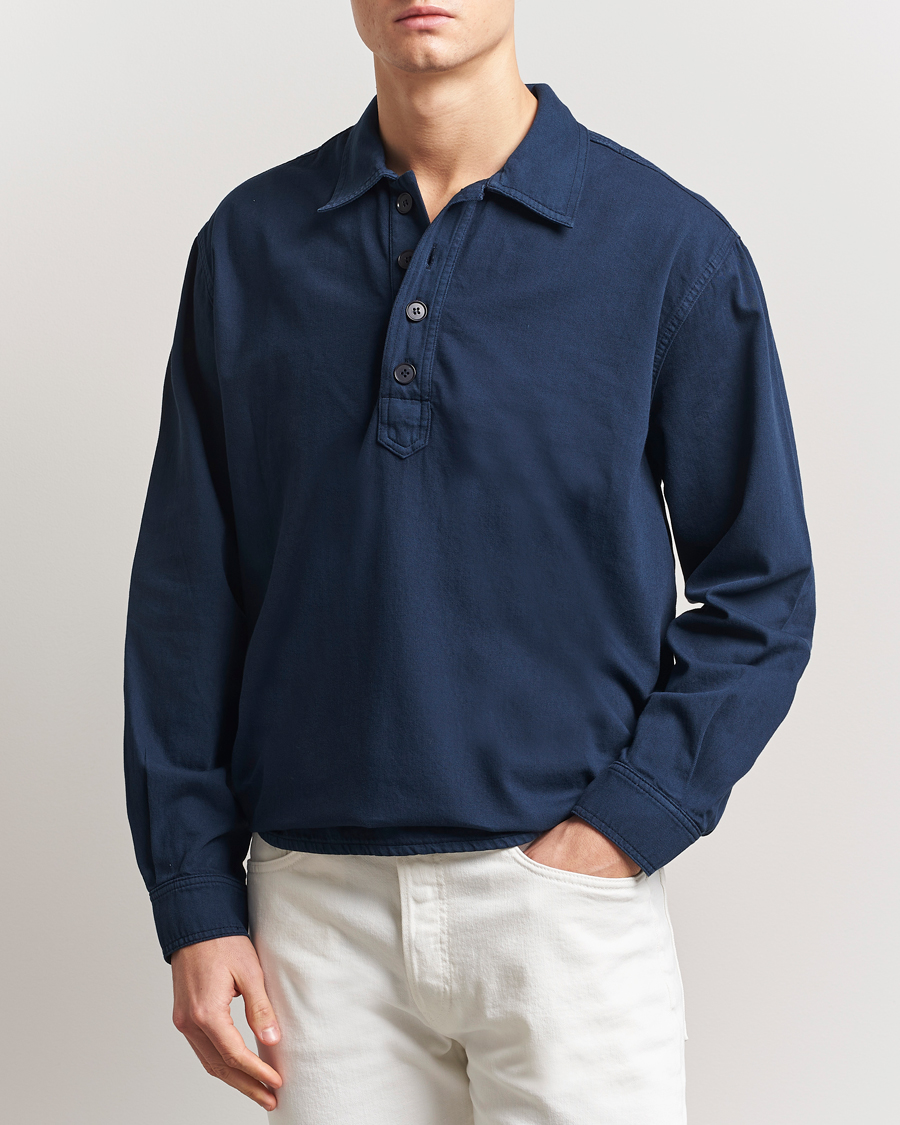 Herre | Skjorter | Jeanerica | Lala Popover Shirt Dark Navy
