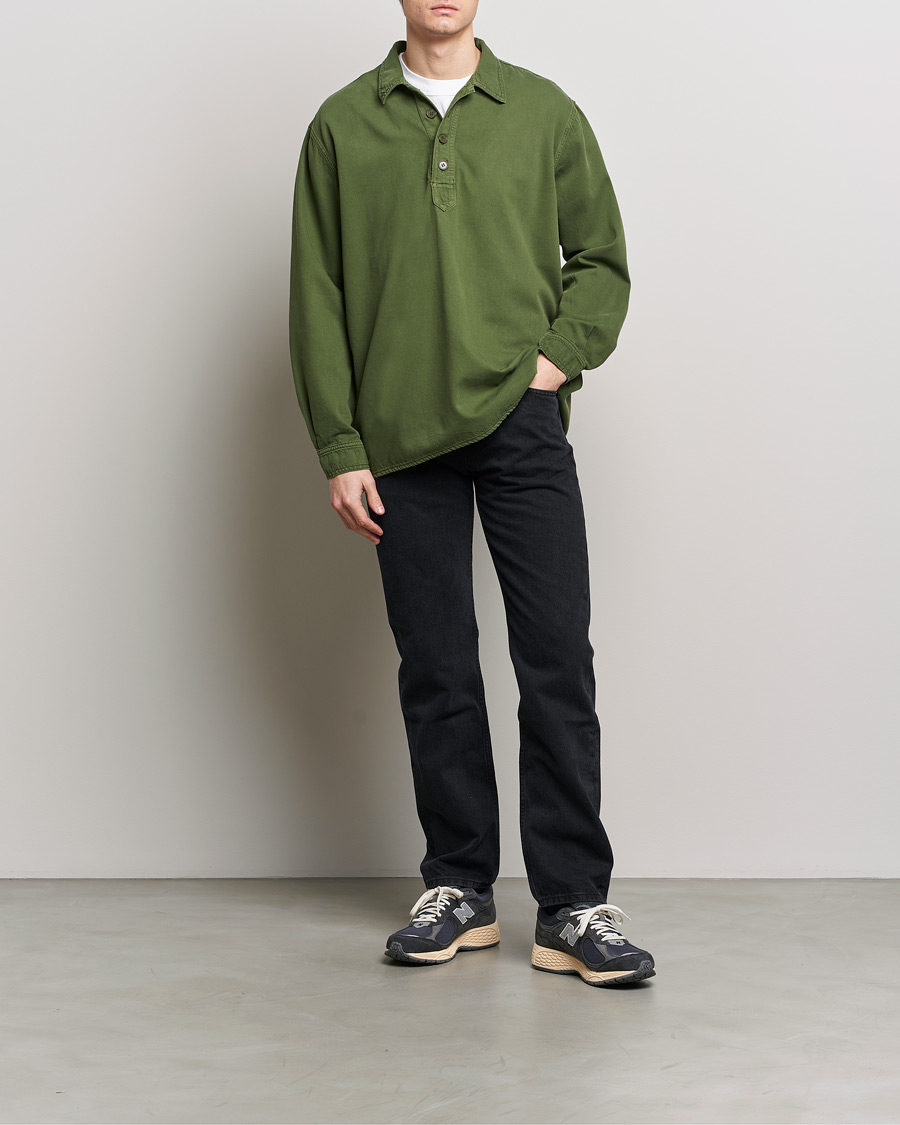 Herre | Skjorter | Jeanerica | Lala Popover Shirt Green