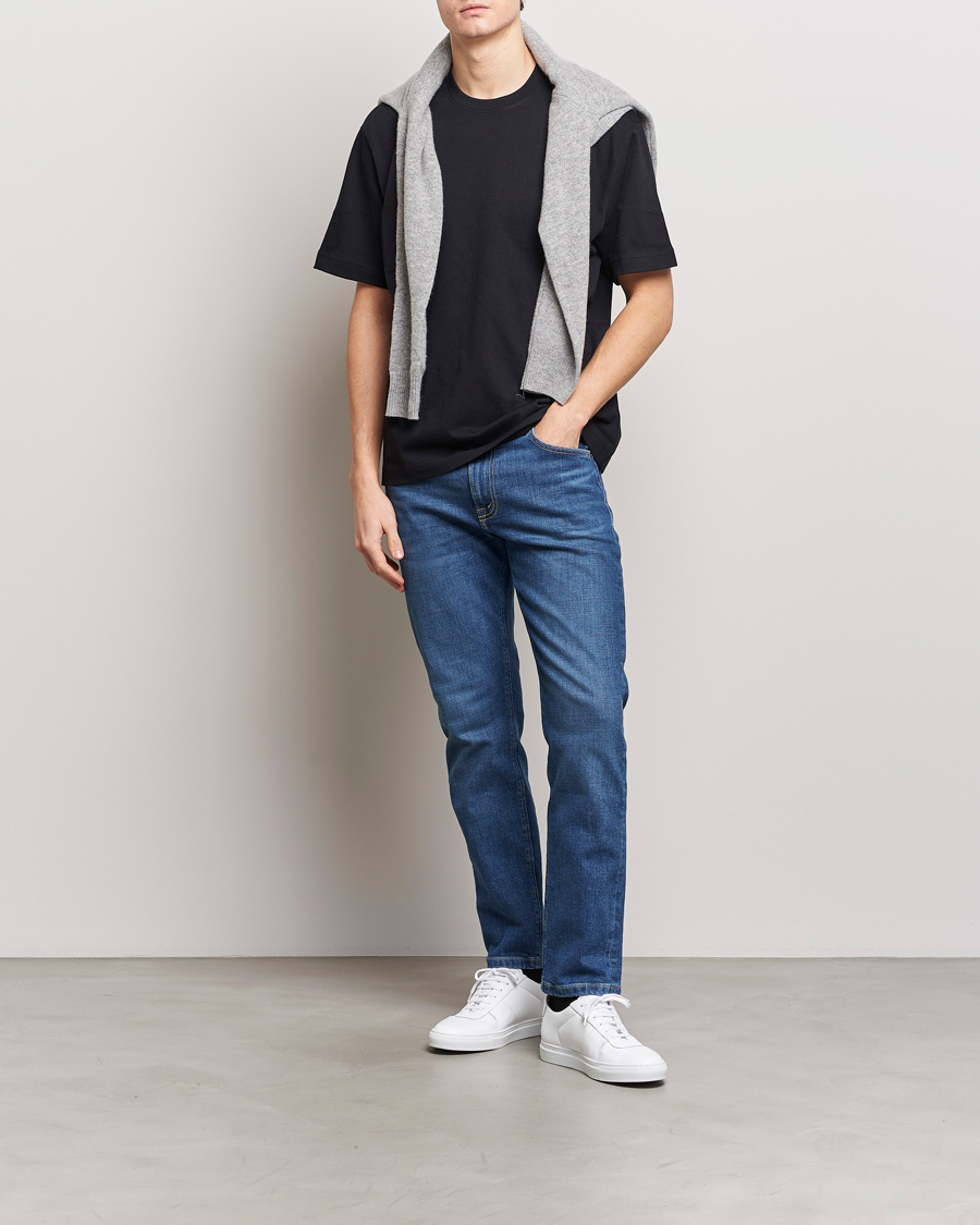 Herre | Jeans | Jeanerica | TM005 Tapered Jeans Tom Mid Blue Wash