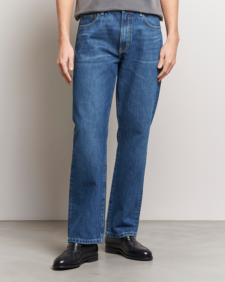 Herre | Contemporary Creators | Jeanerica | SM010 Straight Jeans Tom Mid Blue Wash