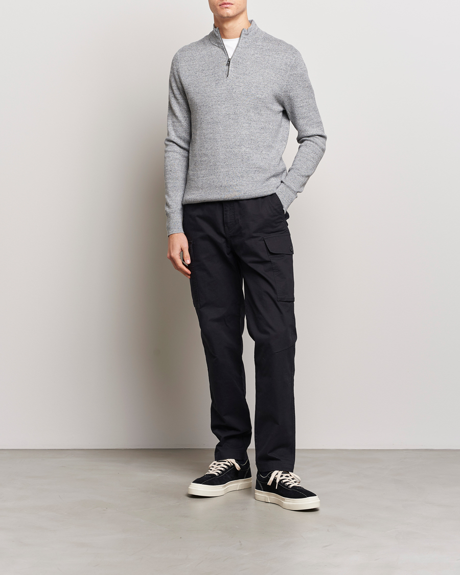 Herre | Gensere | Dockers | Half Zip Sweater Smokestack Heather