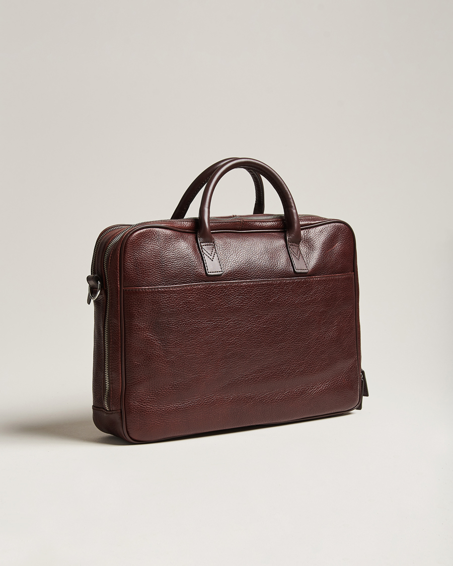 Herre | Vesker | Loake Shoemakers | Westminster Grain Leather Briefcase Dark Brown