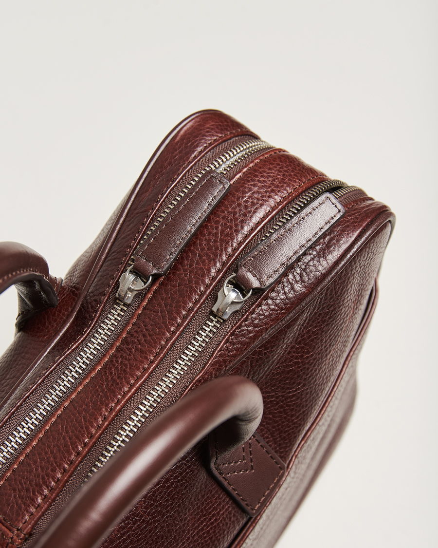 Herre | Vesker | Loake 1880 | Westminster Grain Leather Briefcase Dark Brown