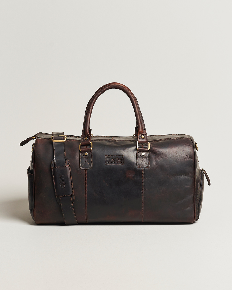 Herre | Vesker | Loake 1880 | Devon Leather Travel Bag Dark Brown