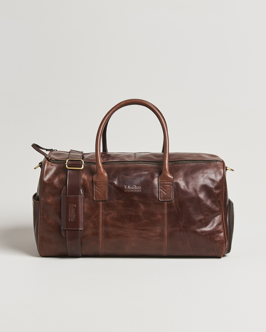 Herre | Vesker | Loake Shoemakers | Devon Leather Travel Bag Dark Brown