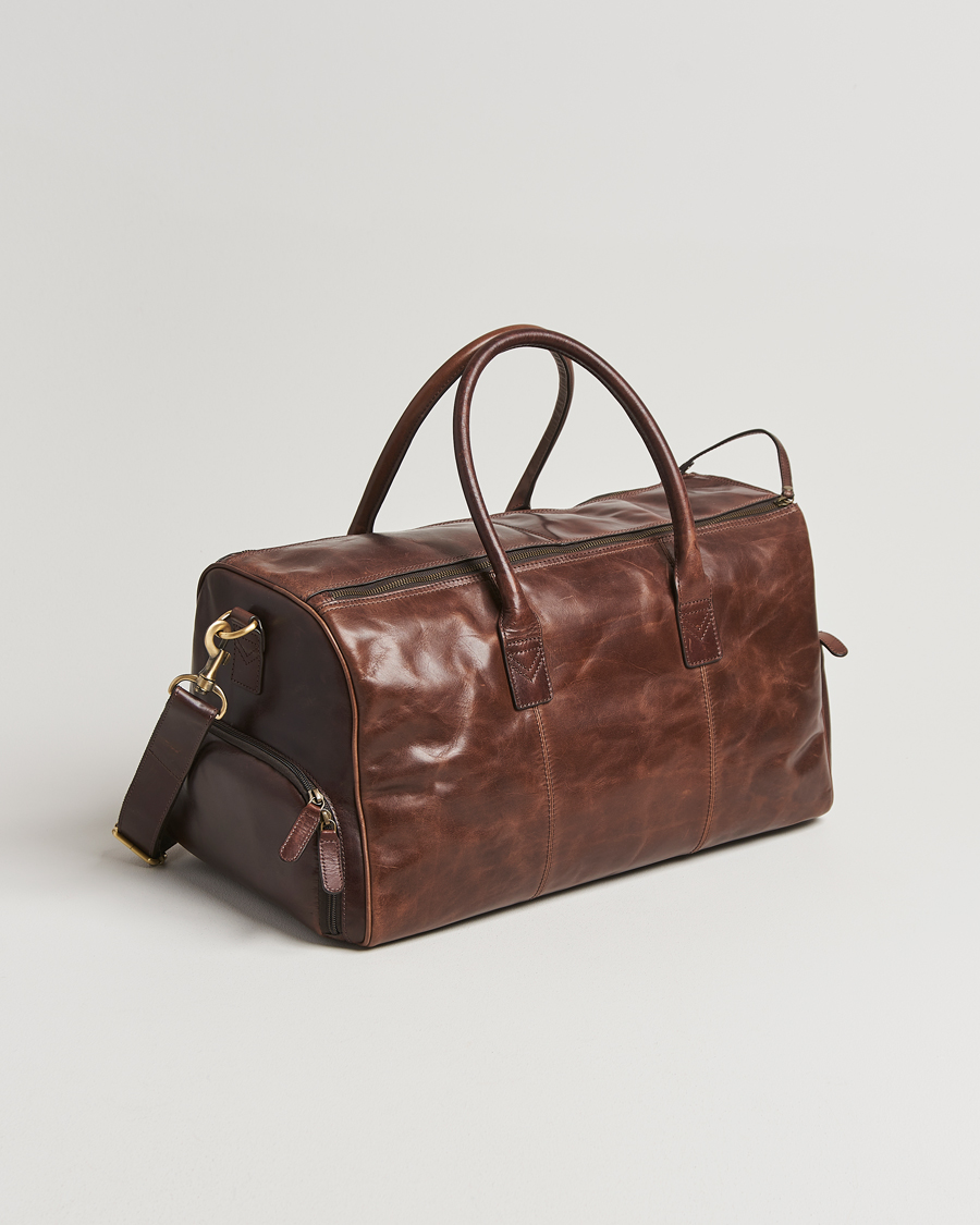 Herre | Vesker | Loake Shoemakers | Devon Leather Travel Bag Dark Brown