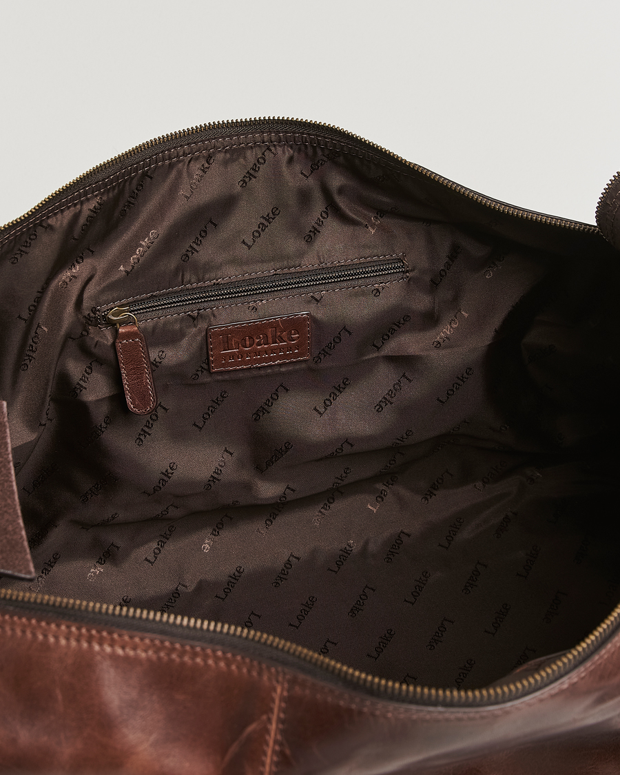 Herre | Vesker | Loake Shoemakers | Devon Leather Travel Bag Dark Brown