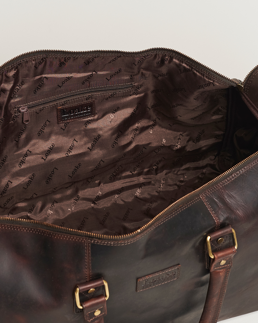 Herre | Vesker | Loake 1880 | Devon Leather Travel Bag Dark Brown