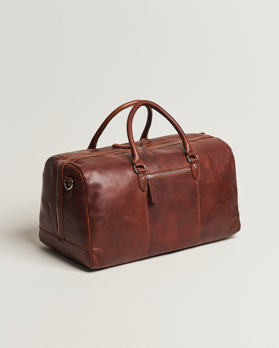 Herre | Loake 1880 Norfolk Leather Travel Bag Cedar | Loake 1880 | Norfolk Leather Travel Bag Cedar