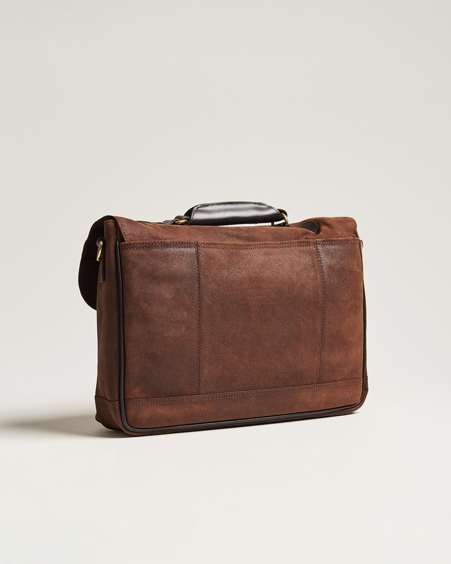 Herre | Loake 1880 Blackfriars Suede/Leather Briefcase Brown | Loake 1880 | Blackfriars Suede/Leather Briefcase Brown