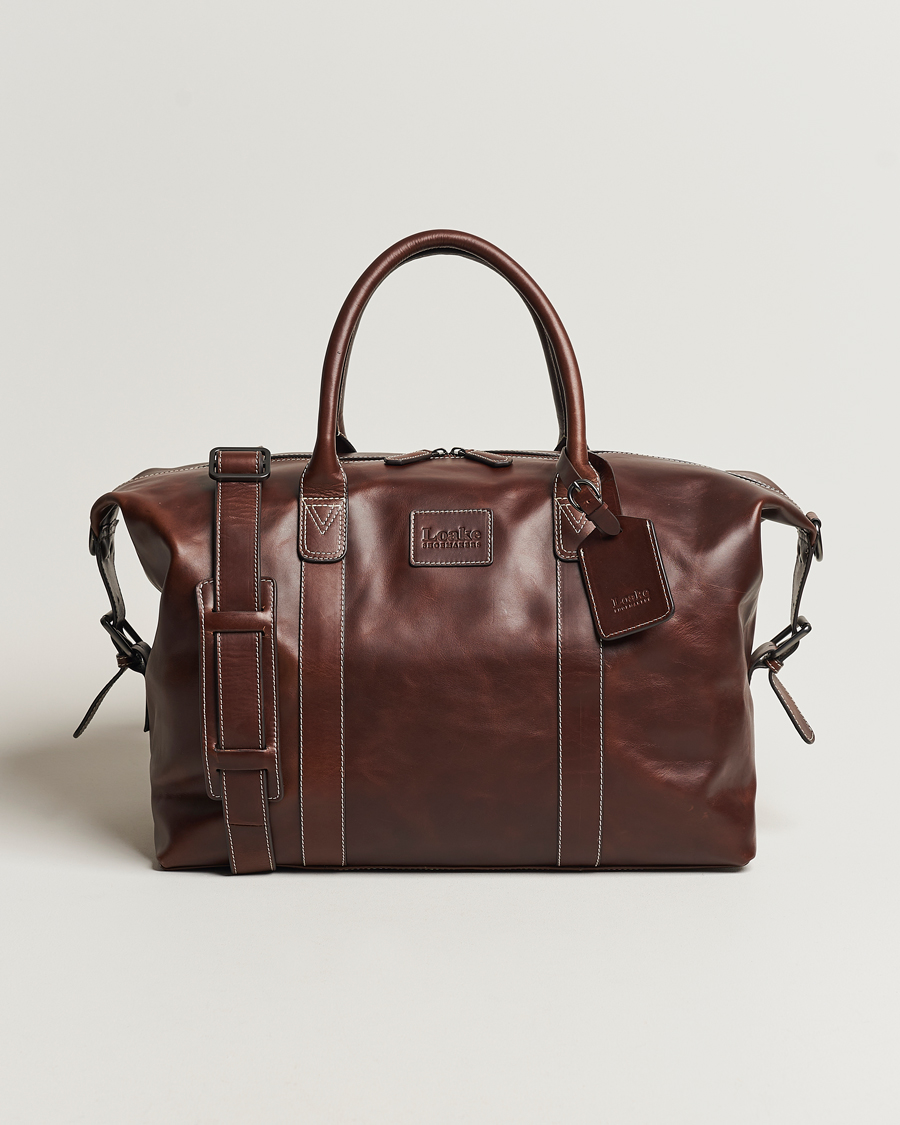 Herre | Vesker | Loake Shoemakers | Balmoral Veg Tanned Leather Overnight Bag Brown