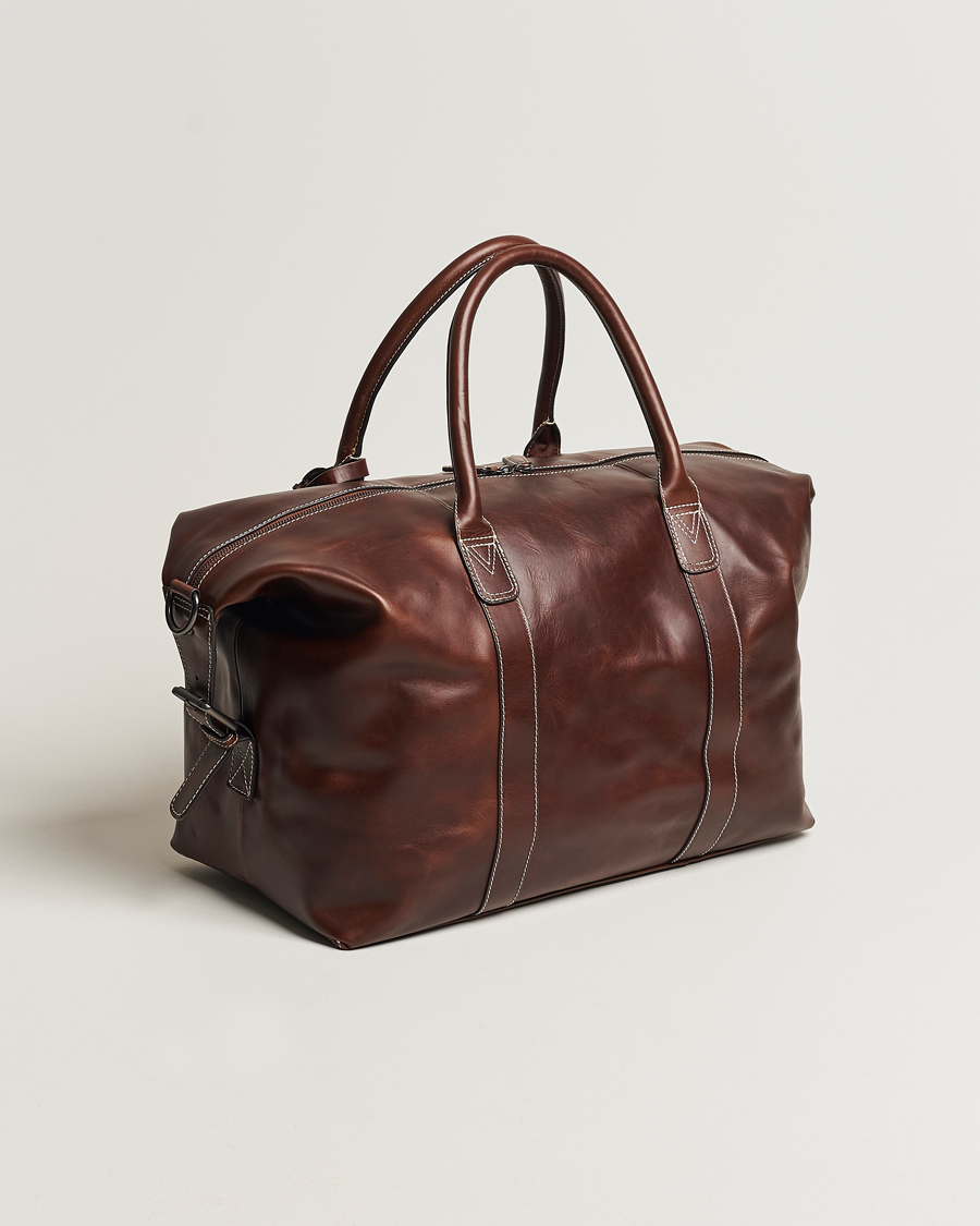 Herre | Vesker | Loake Shoemakers | Balmoral Veg Tanned Leather Overnight Bag Brown