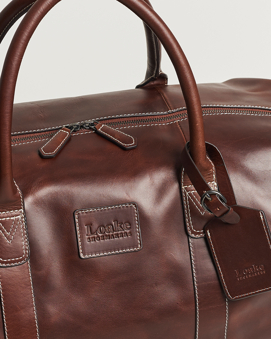 Herre | Vesker | Loake Shoemakers | Balmoral Veg Tanned Leather Overnight Bag Brown