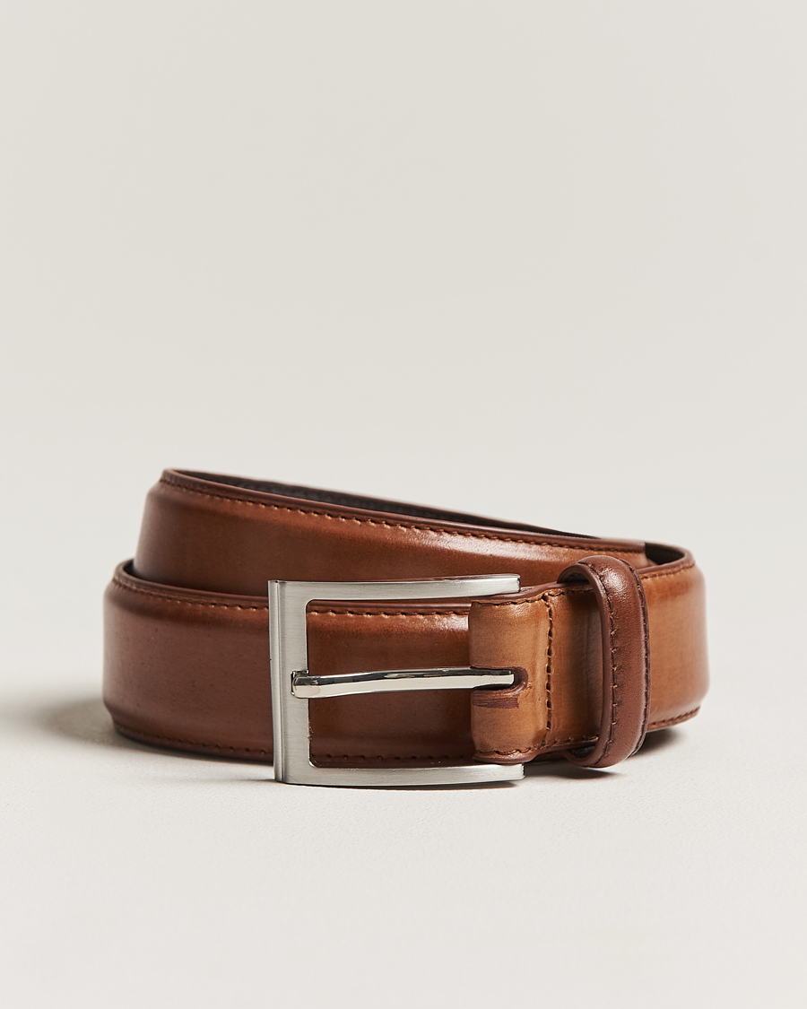 Herre | Belter | Loake Shoemakers | Philip Leather Belt Cedar