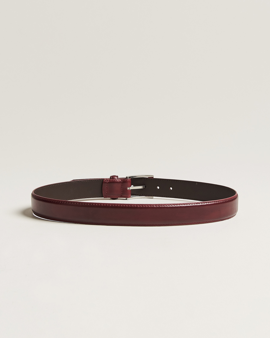 Herre | Belter | Loake Shoemakers | Philip Leather Belt Burgundy