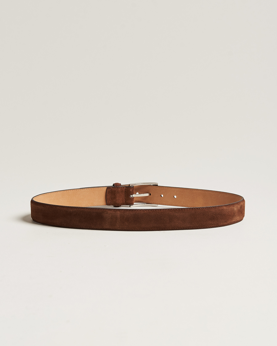 Herr | Släta bälten | Loake 1880 | William Suede Belt Brown