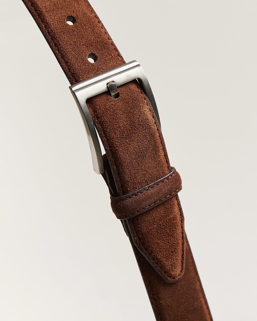 Herre | Belter | Loake Shoemakers | William Suede Belt Brown
