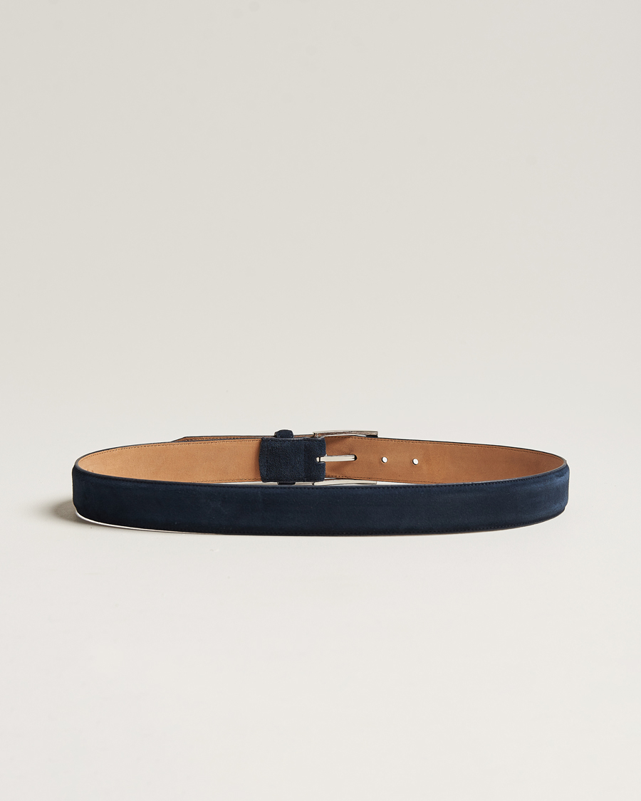 Herre | Best of British | Loake 1880 | William Suede Belt Navy