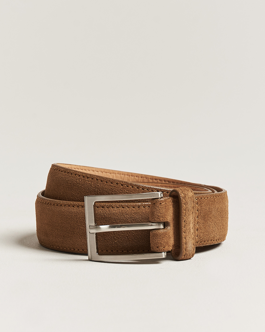 Herre | Belter | Loake Shoemakers | William Suede Belt Tan