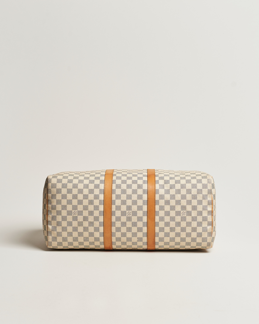 Herre | Louis Vuitton Pre-Owned Keepall 50 Bag Damier Azur | Louis Vuitton Pre-Owned | Keepall 50 Bag Damier Azur