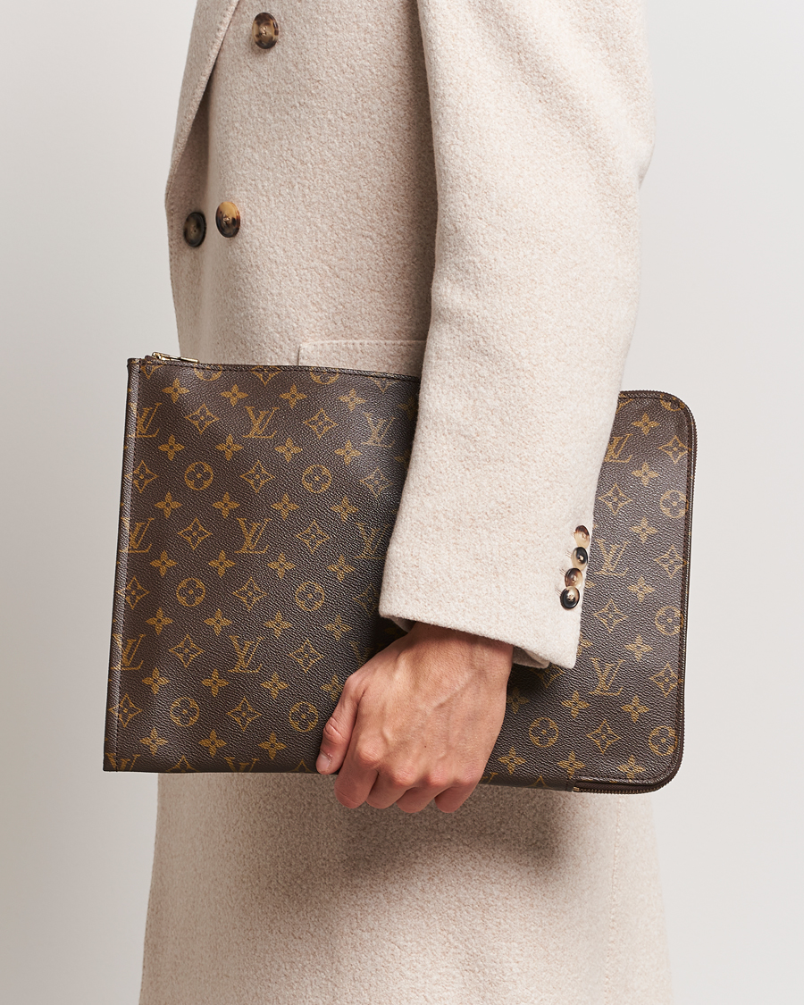 Herre | Louis Vuitton Pre-Owned Posh Documan Document Bag Monogram | Louis Vuitton Pre-Owned | Posh Documan Document Bag Monogram