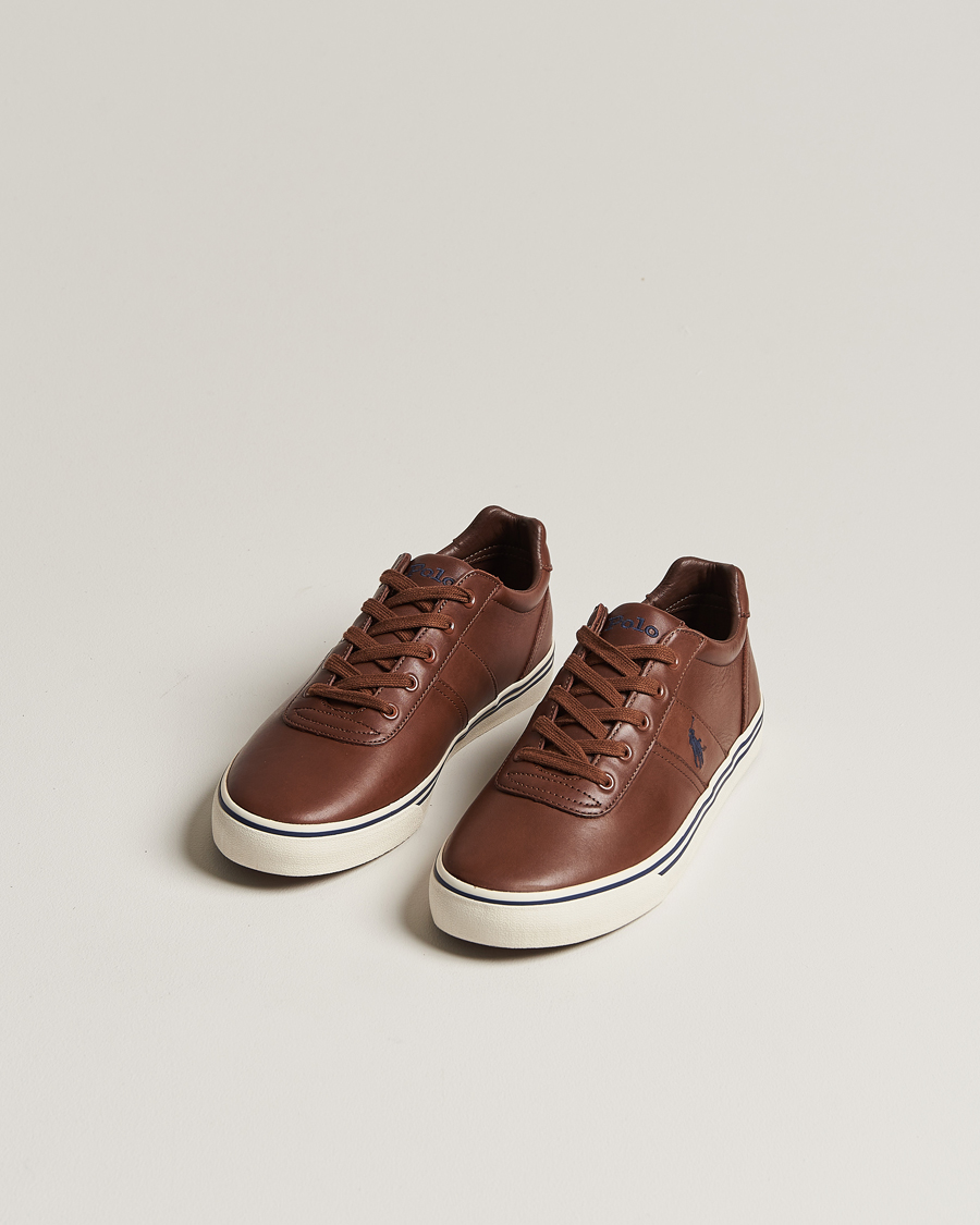 Herre | Polo Ralph Lauren | Polo Ralph Lauren | Hanford Leather Sneaker Tan