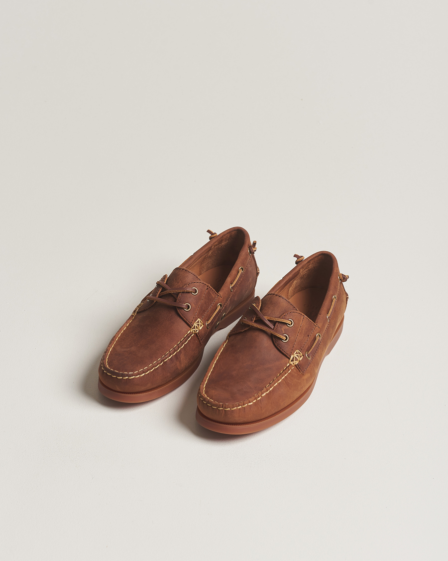 Herre | Sko | Polo Ralph Lauren | Merton Leather Boat Shoe Deep Saddle