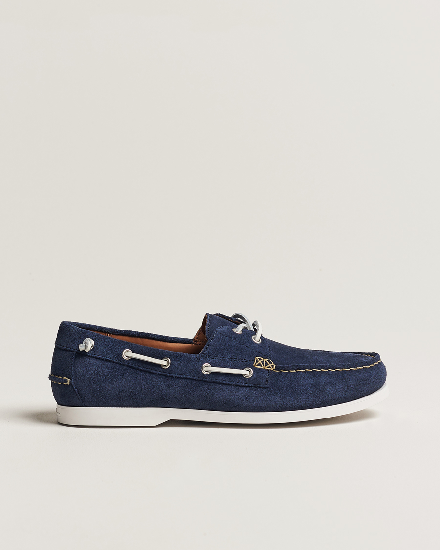 Herre | Polo Ralph Lauren Merton Suede Boat Shoe Hunter Navy | Polo Ralph Lauren | Merton Suede Boat Shoe Hunter Navy
