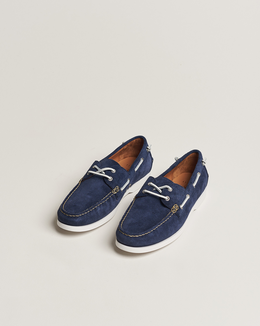 Herre | Sko i mokka | Polo Ralph Lauren | Merton Suede Boat Shoe Hunter Navy