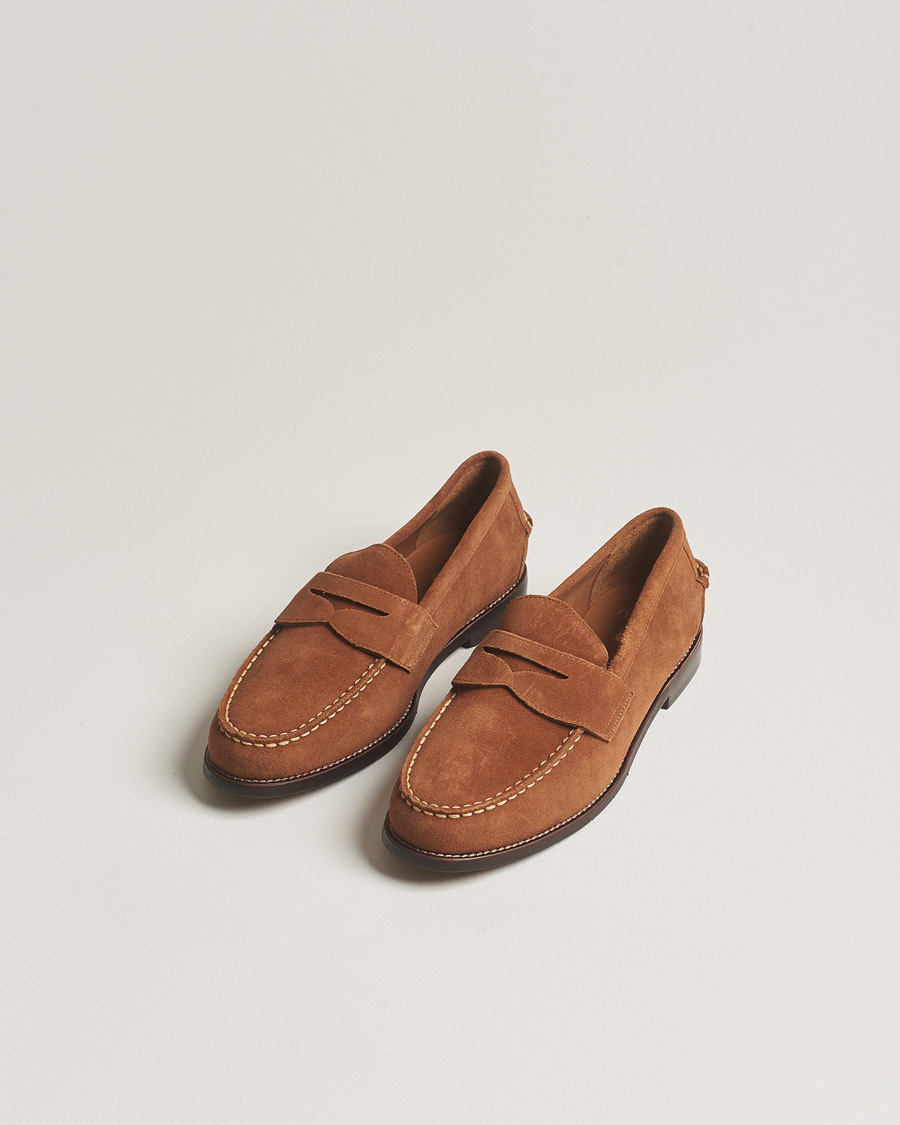 Herre | Preppy Authentic | Polo Ralph Lauren | Suede Penny Loafer Teak