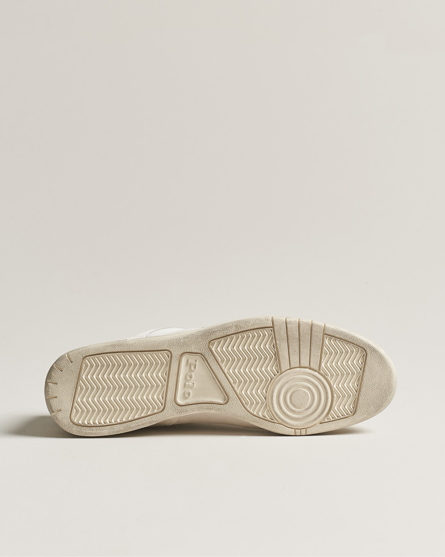 Herre | Polo Ralph Lauren Court Luxury Leather/Suede Sneaker White | Polo Ralph Lauren | Court Luxury Leather/Suede Sneaker White