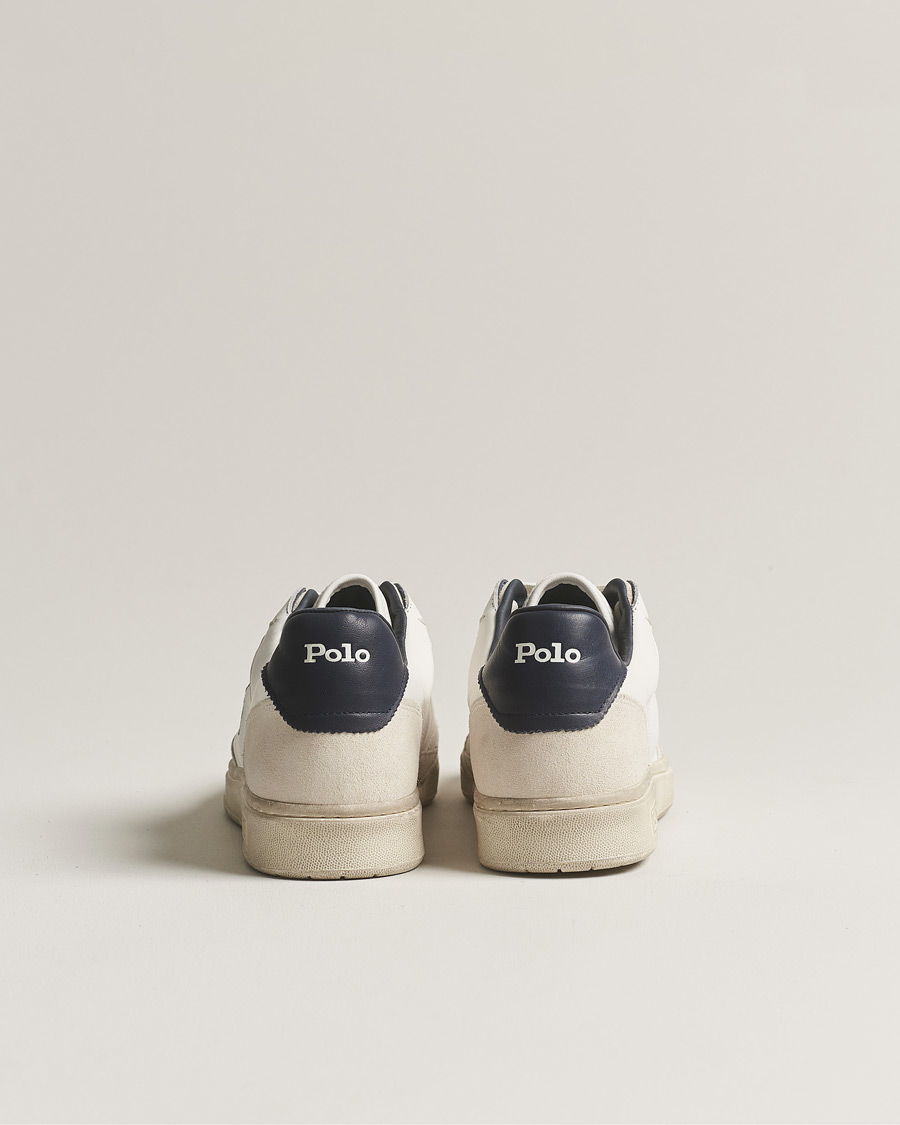 Herre | Polo Ralph Lauren Court Luxury Leather/Suede Sneaker White | Polo Ralph Lauren | Court Luxury Leather/Suede Sneaker White