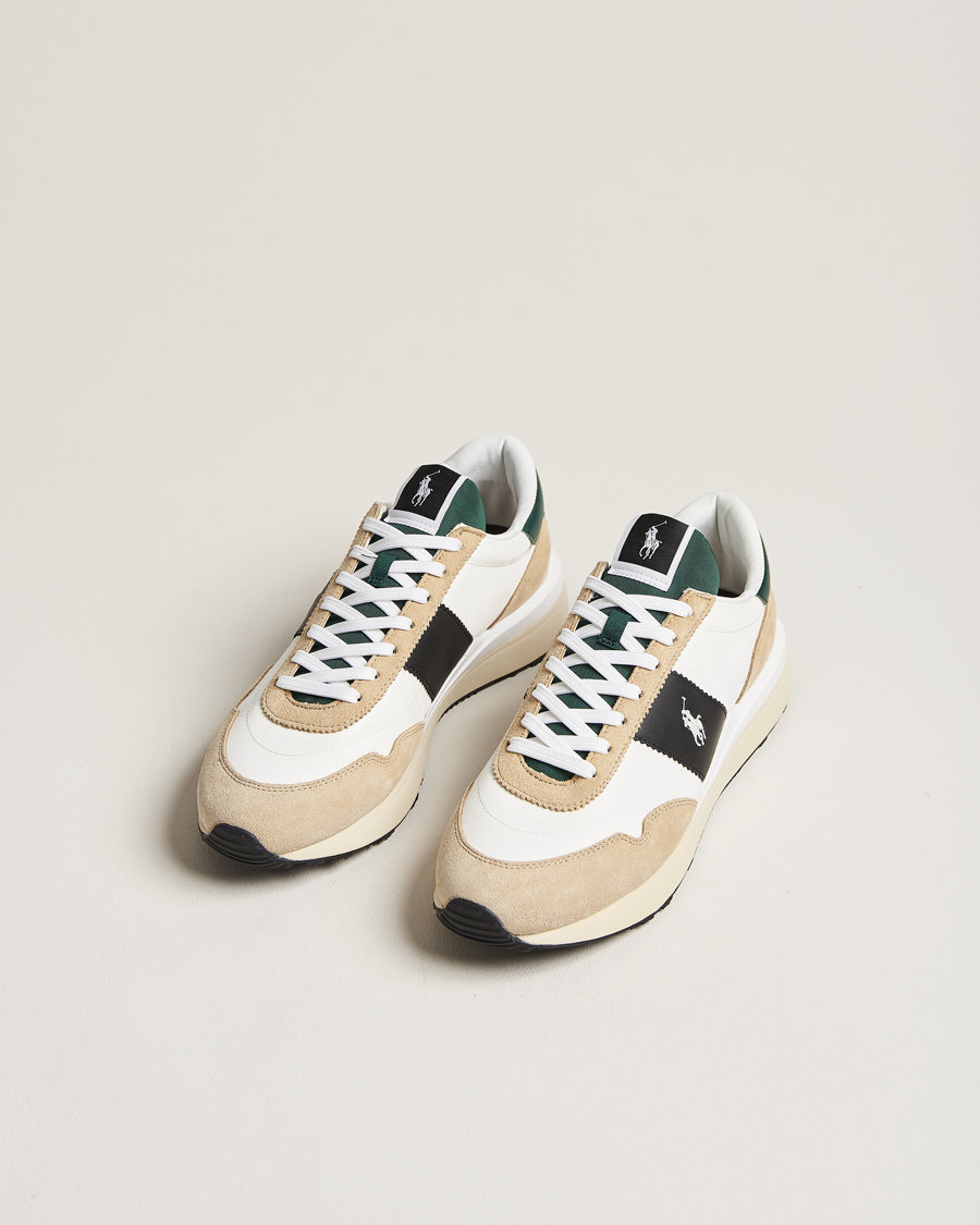 Herre | Polo Ralph Lauren Train 89 Running Sneaker Suede/Mesh White | Polo Ralph Lauren | Train 89 Running Sneaker Suede/Mesh White
