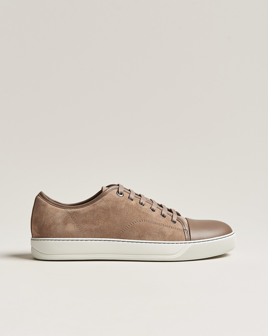 Herre | Lanvin | Lanvin | Nappa Cap Toe Sneaker Beige