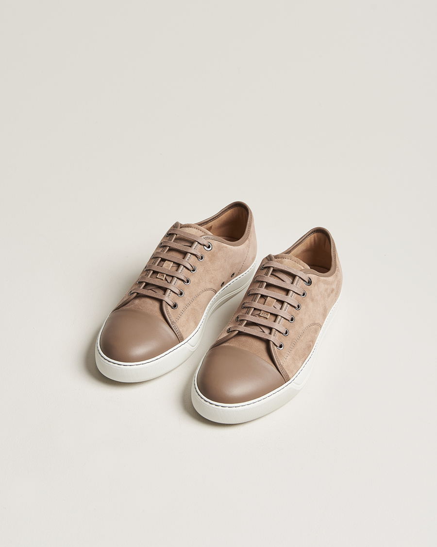 Herre | Lanvin | Lanvin | Nappa Cap Toe Sneaker Beige