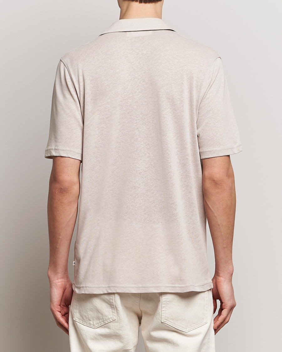 Herre | Skjorter | Samsøe Samsøe | Samartin Cotton/Linen Short Sleeve Shirt Moonstruck