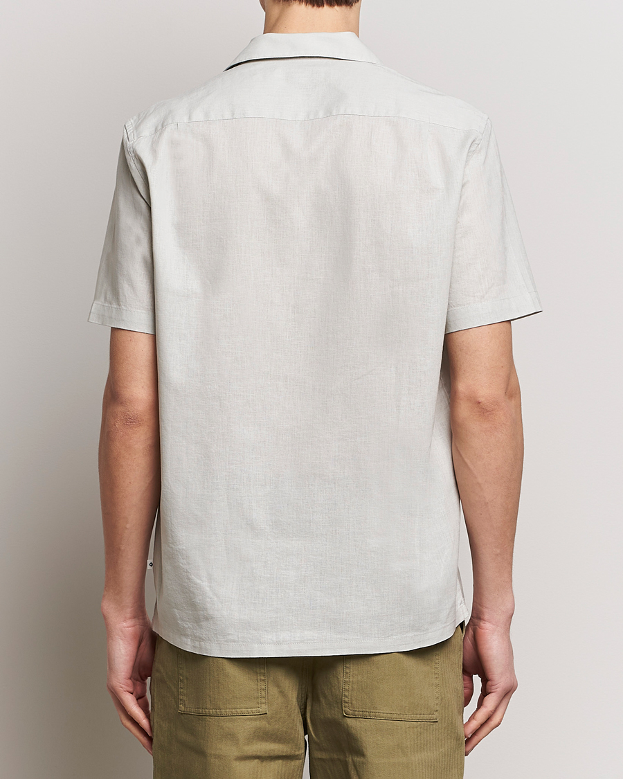 Herre | Skjorter | Samsøe Samsøe | Avan Linen/Cotton Short Sleeve Shirt Moonstruck