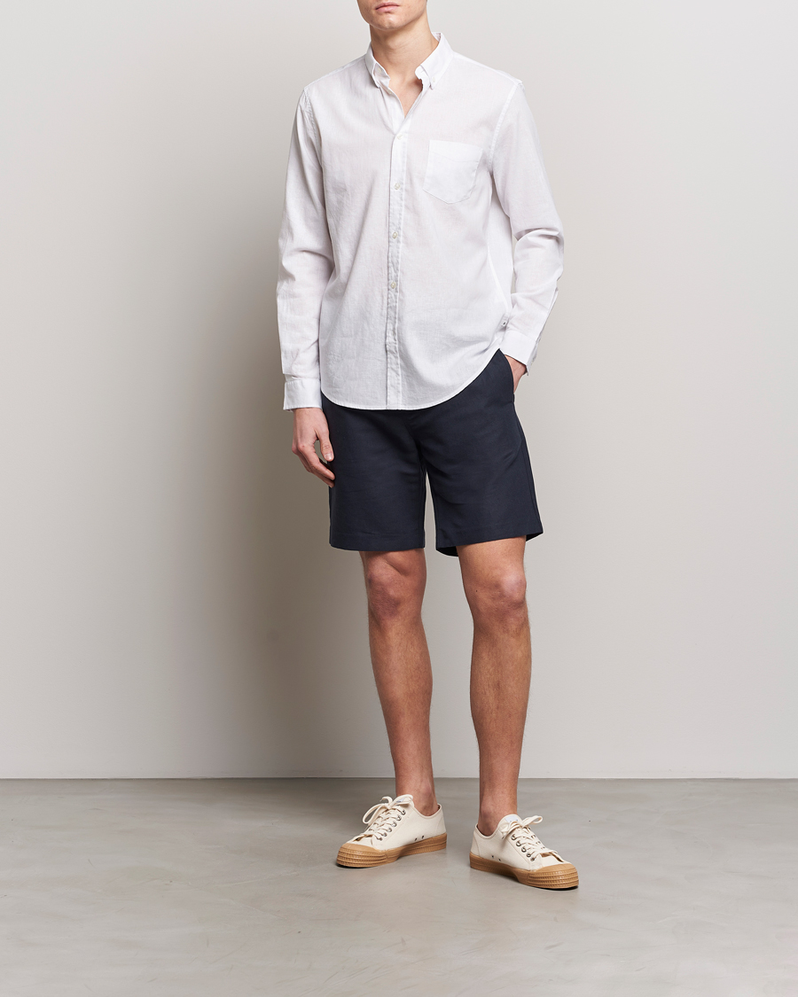 Herre | Skjorter | Samsøe Samsøe | Liam Linen/Cotton Shirt White