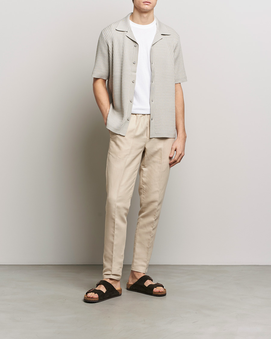 Herre | Skjorter | Samsøe Samsøe | Sagabin Resort Collar Short Sleeve Shirt Moonstruck