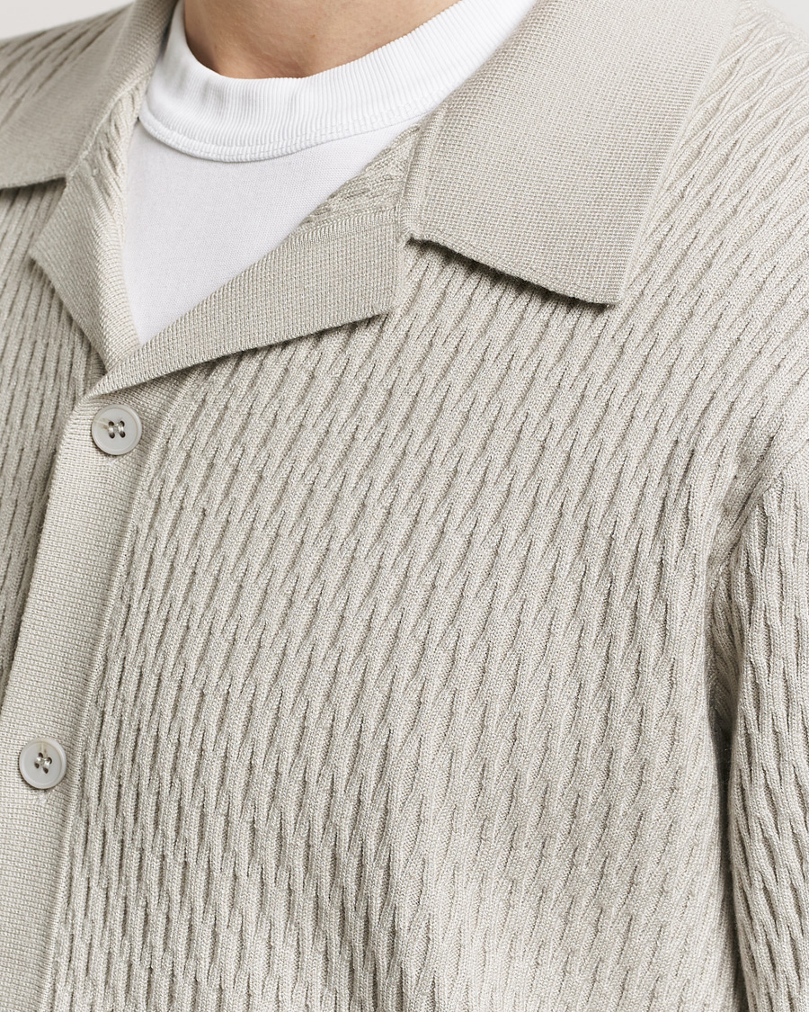 Herre | Skjorter | Samsøe Samsøe | Sagabin Resort Collar Short Sleeve Shirt Moonstruck