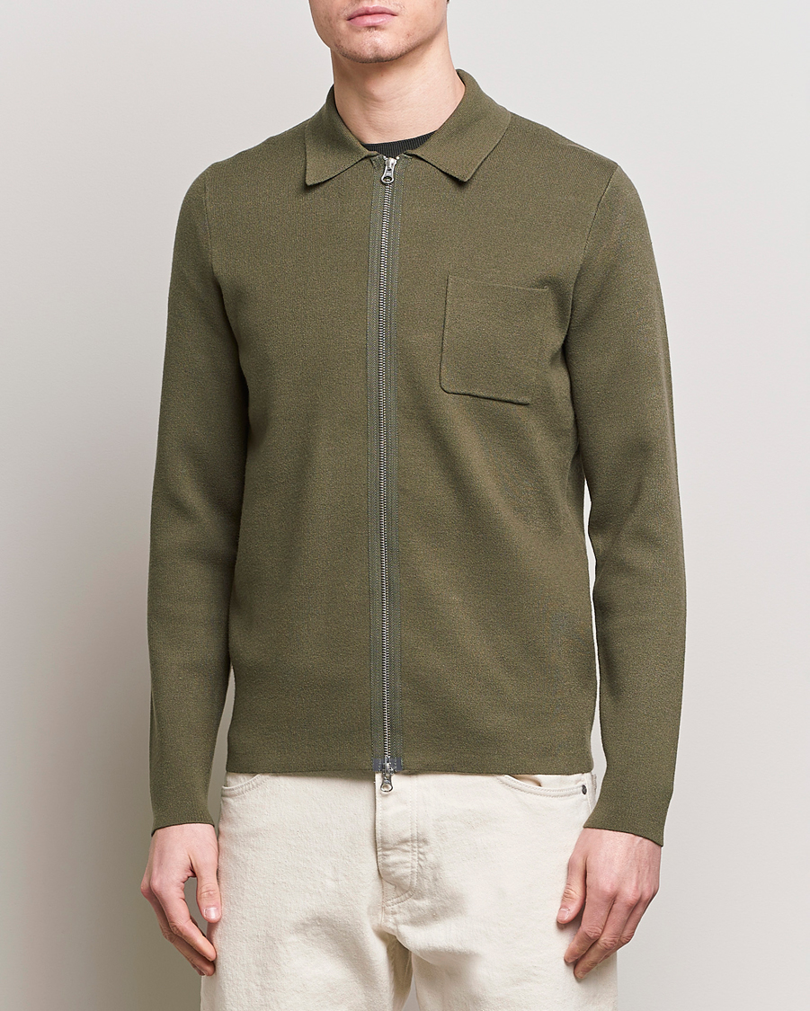 Herre |  | Samsøe Samsøe | Guna Full Zip Dusty Olive