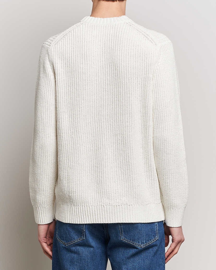 Herre | Gensere | Samsøe Samsøe | Samarius Cotton/Linen Knitted Sweater Clear Cream