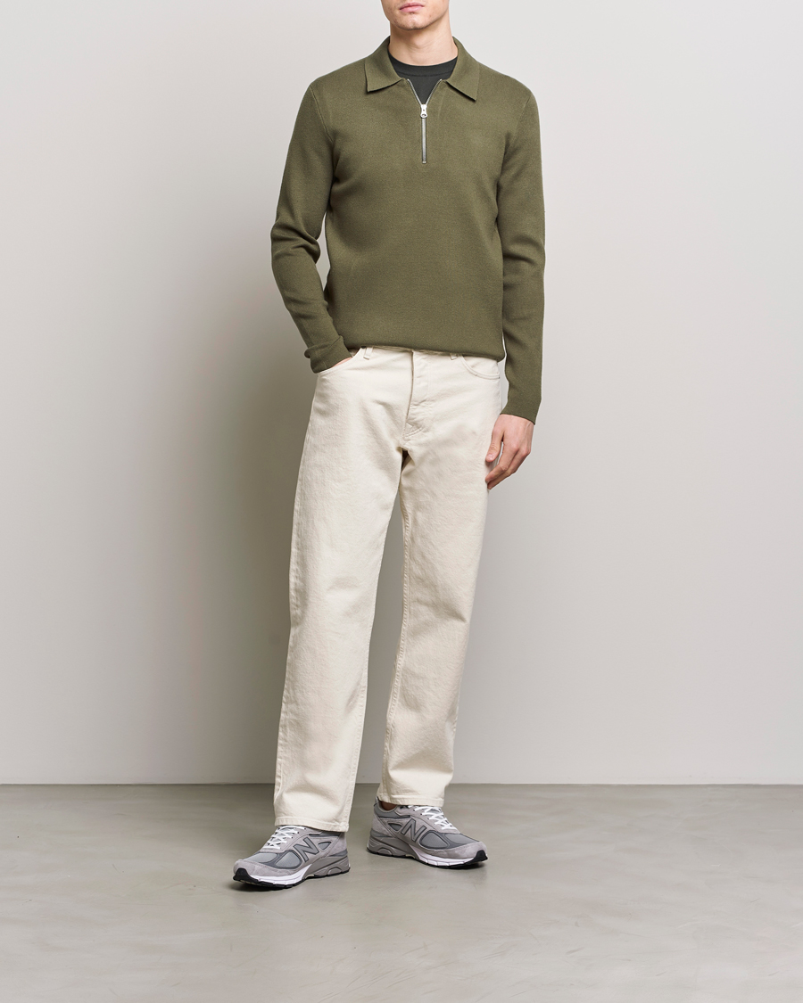 Herre | Gensere | Samsøe Samsøe | Guna Half Zip Dusty Olive