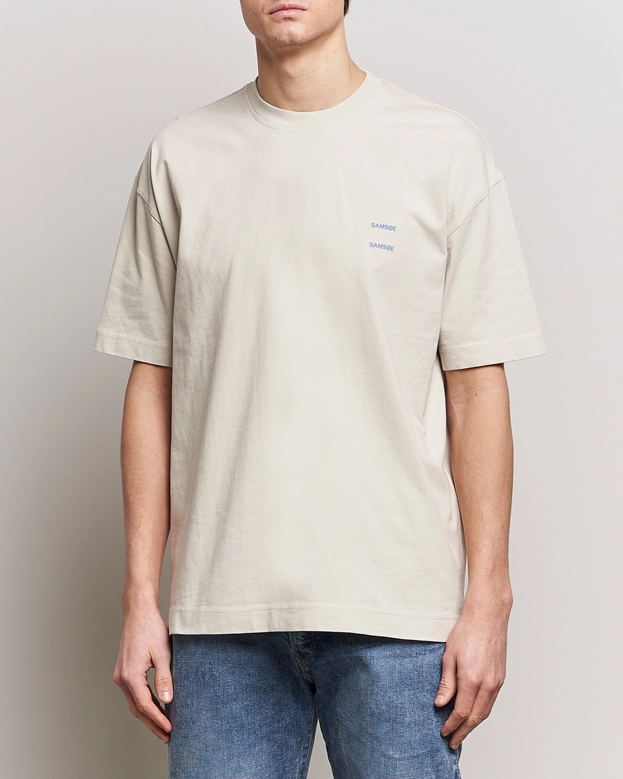 Herre | Avdelinger | Samsøe Samsøe | Joel Organic Cotton T-Shirt Moonstruck